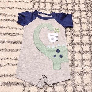 0-3 dinosaur romper